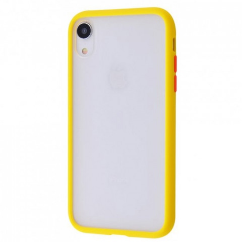 Чохол Shadow Matte на iPhone Xr Canary yellow/Red